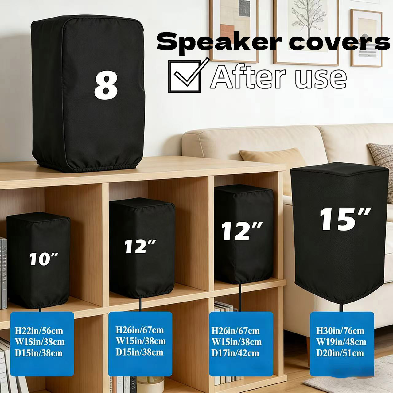 Home Cinema Equipment - Coperture per Altoparlanti in Tessuto Oxford