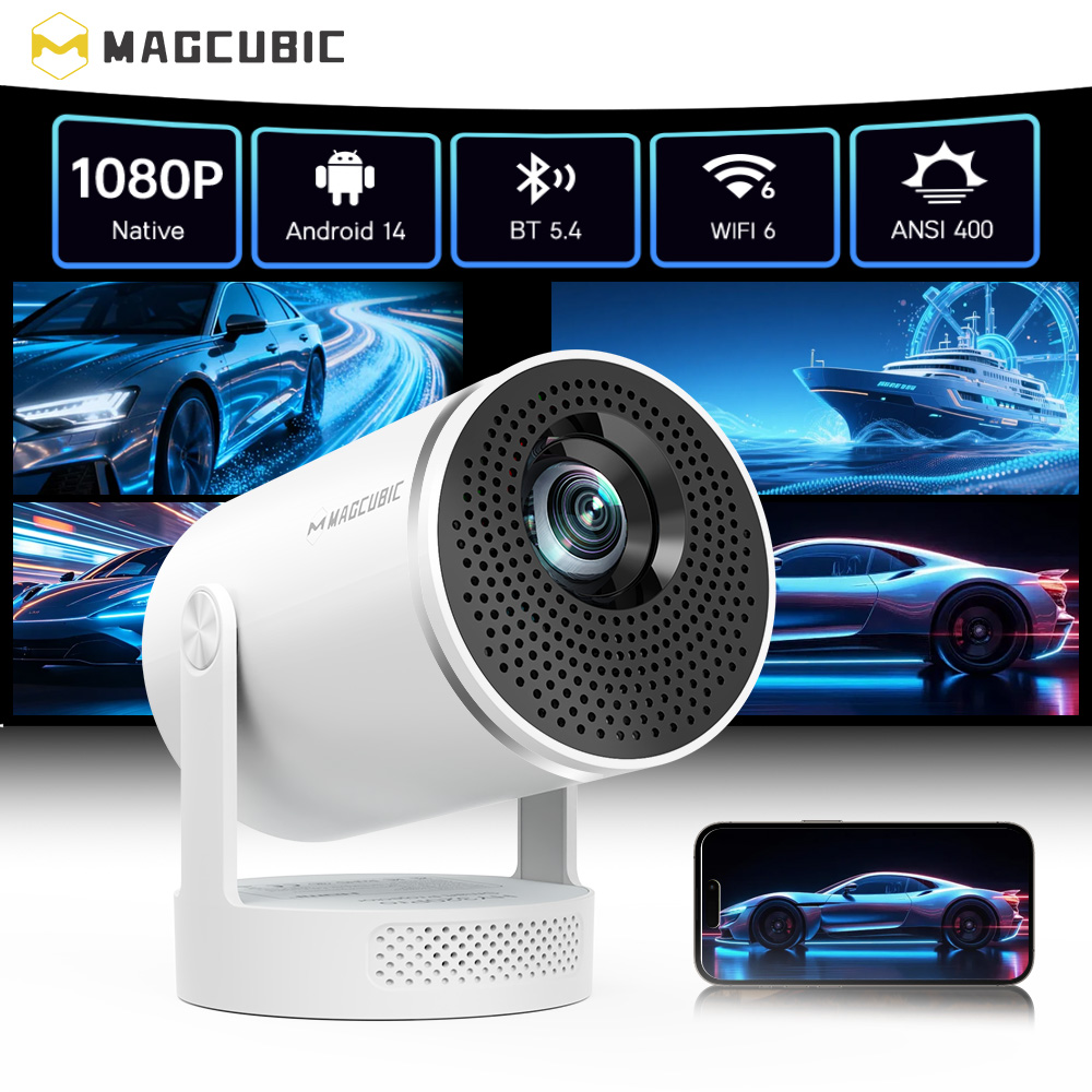 Home Cinema Led Projector - Proiettore Magcubic Android 14 Nativo 1080P