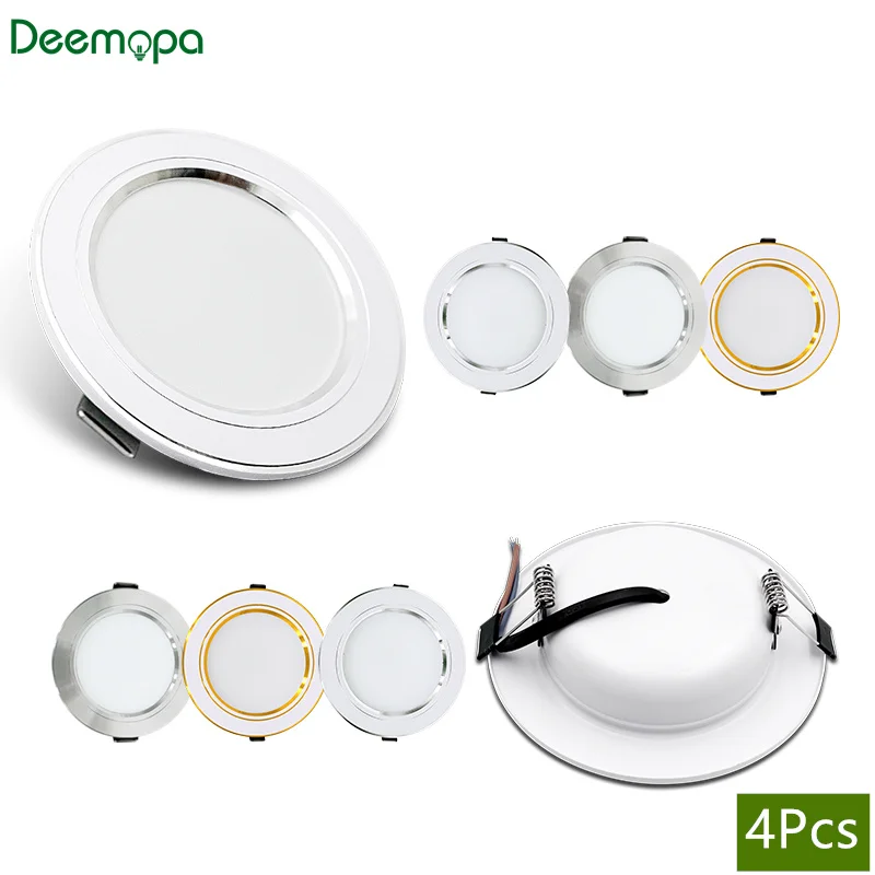 Home Cinema Led - Set di 4 Faretti LED da