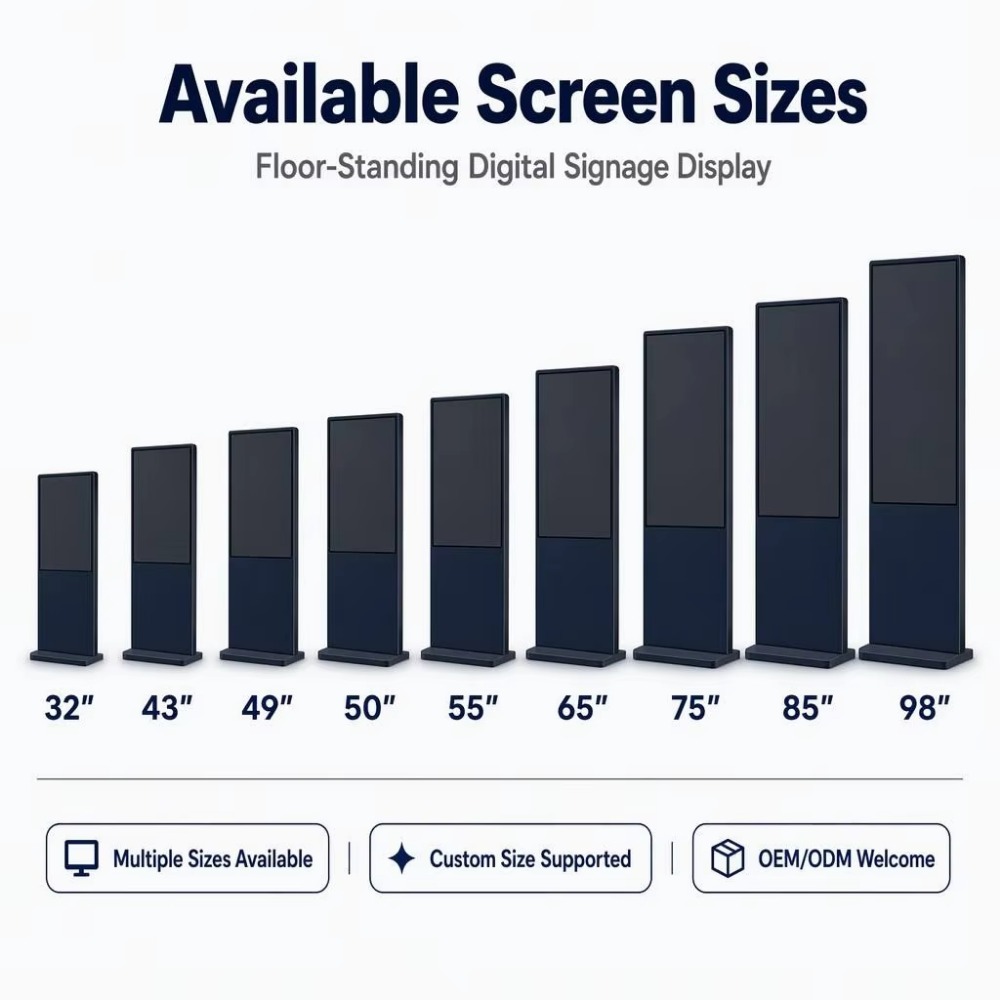 4K Media Player - Totem pubblicitario digitale a doppio schermo