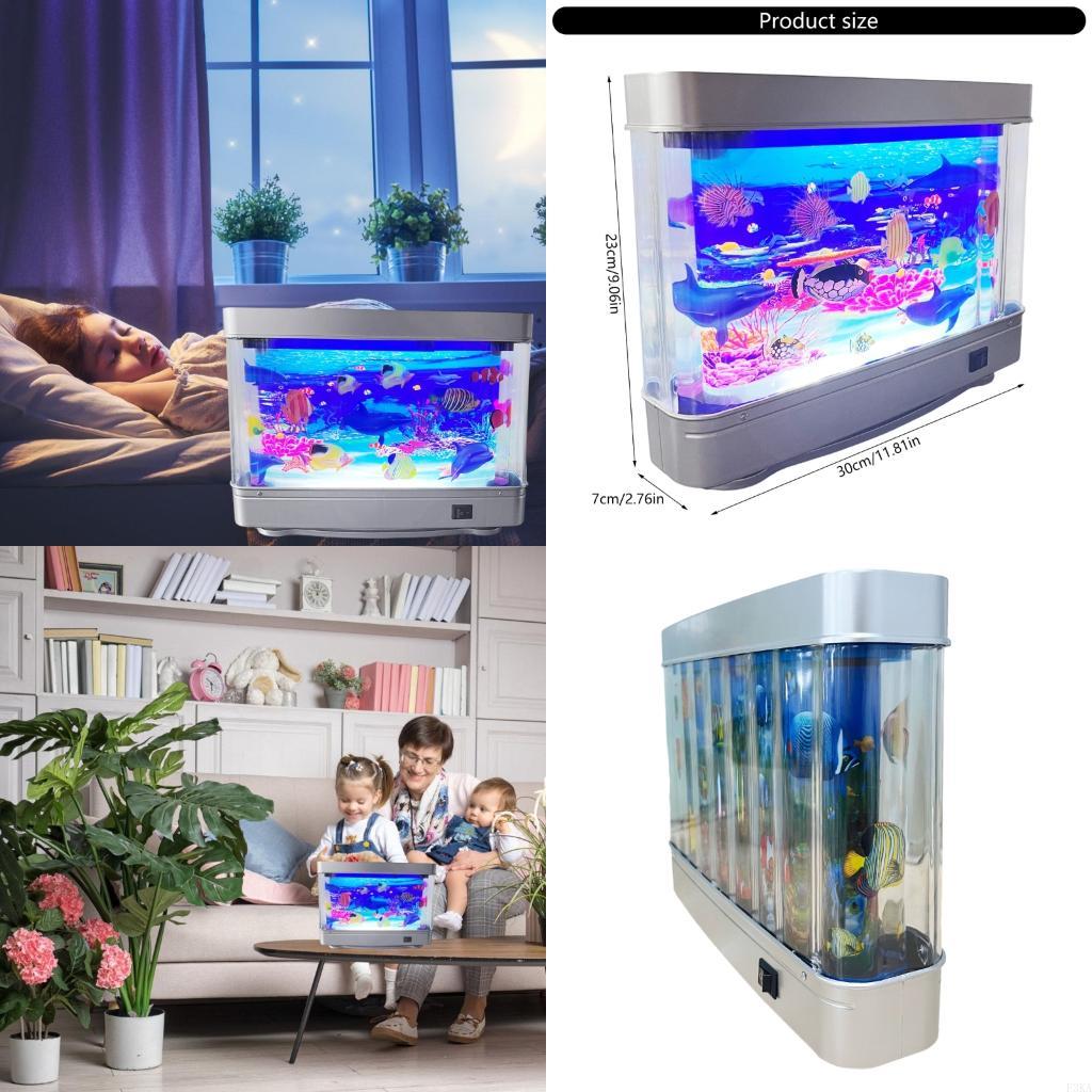 Home Cinema Led - Lampada notturna USB a forma acquario