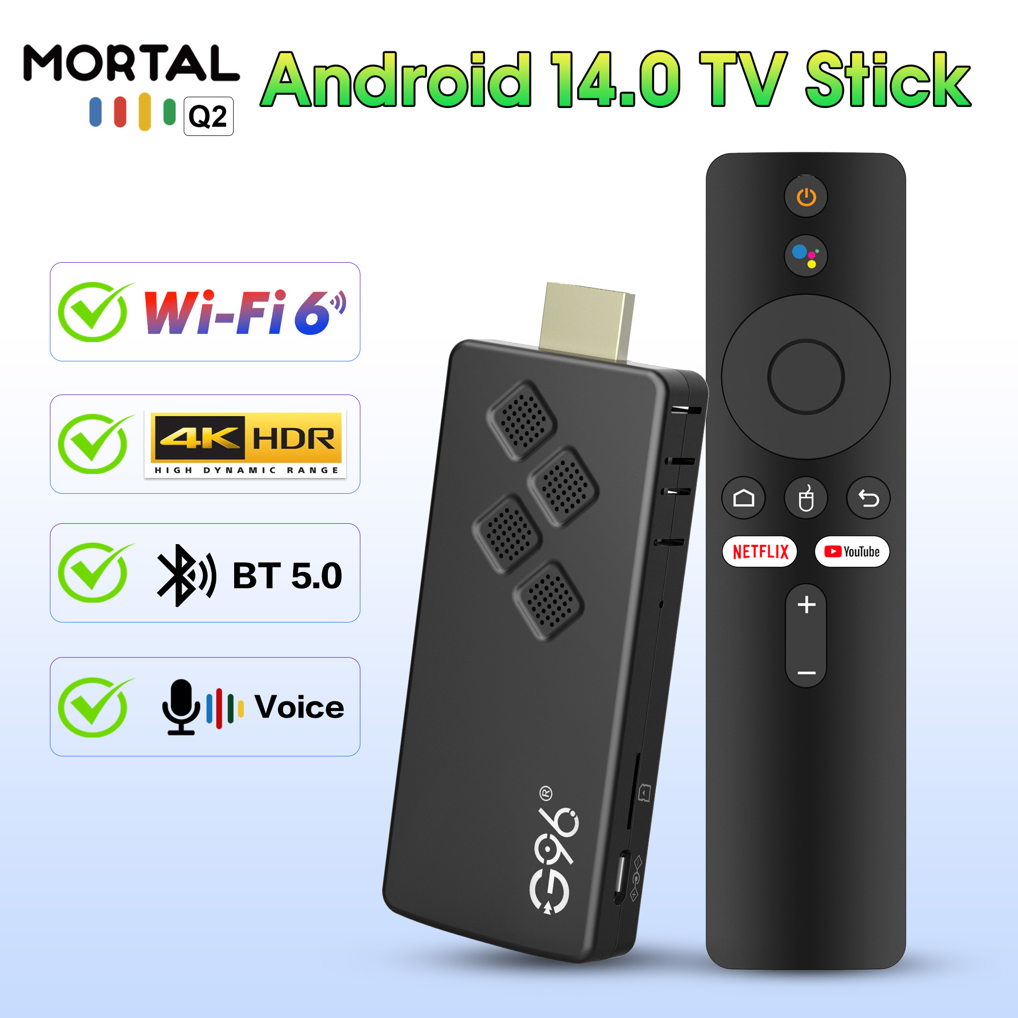 Nuovo Q2 Smart TV Stick ad Alt - 4K Media Player recensione e prezzo
